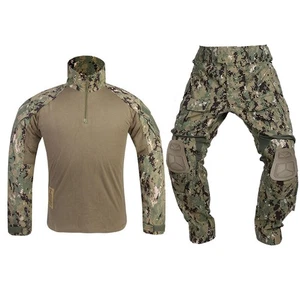 Emersongear Tactical G3 Combat Uniform Set Shirt&Pant Trouser Suits kneepad AOR2 - Picture 1 of 13