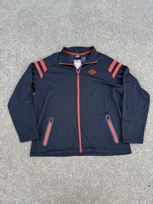 Harley Davidson Jacket Mens XL Full Zip Sweatshirt HDMC Logo Cotton Blend - Image 1 of 4