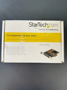 Star tech Paciente Gigabit Network Card 4-port ST1000SPEX43 - Picture 1 of 3