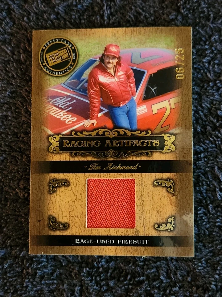 2008 Press Pass Legends Artifacts Tim Richmond Race Used Firesuit.. 06/25  - Image 1 of 4