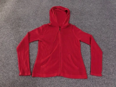 Ann Taylor Loft Sudadera con Capucha Mujer Pequeña Cremallera Completa Tejido Waffle Chaqueta Informal Pullover Foto 1 de 4