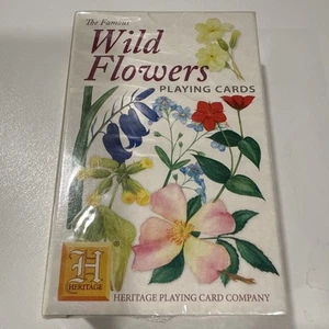 The Wild Flowers Playing Cards 1996 Heritage Playing Card Company Sealed B5 - Bild 1 von 2