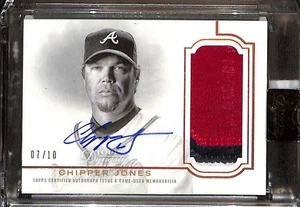 2020 Topps Dynasty #DAP-CJ3 Chipper Jones #/10 - Picture 1 of 2