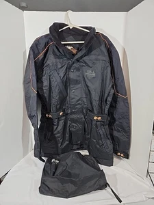 Chaqueta cortavientos Harley-Davidson impermeable forrada en negro talla: L  - Imagen 1 de 15