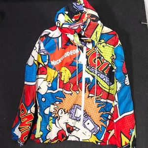Members Only Nickelodeon Jacket Mens 3XL Multicolor Rugrats Hey Arnold Full Zip - Picture 1 of 15