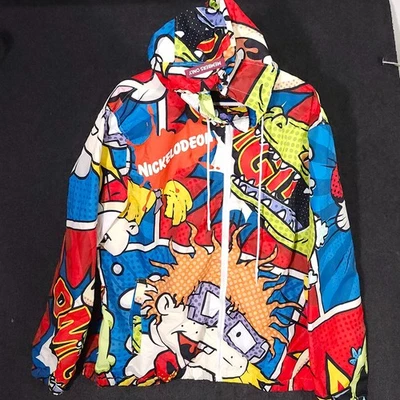 Members Only Nickelodeon Jacket Mens 3XL Multicolor Rugrats Hey Arnold Full Zip - Image 1 of 4