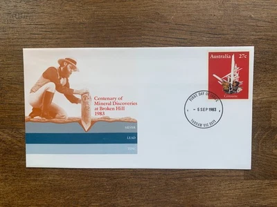 AUSTRALIA 1983 PSE 065 FDI MINERAL AT BROKEN HILL CERUSSITE LEAD ZINC SILVER - Image 1 of 2