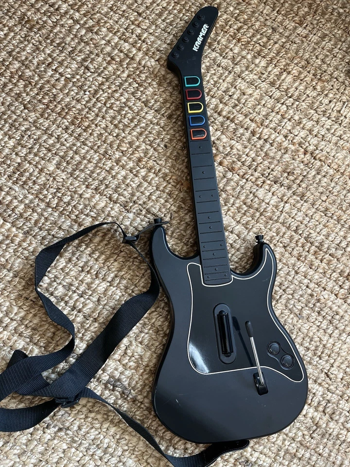 Guitarra Octanaje Negro Hero Kramer Striker PlayStation 2 Inalámbrica (Sin Dongle) Foto 1 de 4