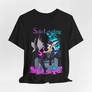 T-shirt unisex Solo Leveling - maglietta anime, regalo per fan, manga [...] - Foto 1 di 7