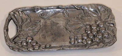 Bandeja de servir/bandeja de pão Arthur Court 2005 Hors d’oeuvres | Design de videira - Imagem 1 de 4