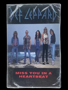 SEALED, Def Leppard – Miss You In A Heartbeat, audio cassette, US, 1993 - Picture 1 of 3