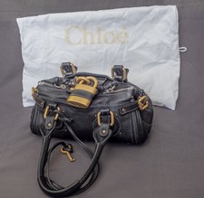 Chloe Paddington Padlock Black Leather Tote/Bag