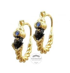 Orecchini moretto romano in argento 925 dorato - Imagen 1 de 5