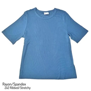 SMALL ALLI Basic T LuLaRoe ~ SOLID BLUE ~ Sizes 4-6 Tee; Free shipping! - Picture 1 of 3