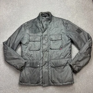 Belstaff Jacket Adult Large Grey Padded Racer UK Military Puffer Coat Men* - Picture 1 of 16
