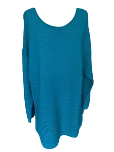 Maglione Adini 100% cotone maglia OVERSIZE manica lunga collo scoop a costine Taglia XXL/L2 - Foto 1 di 2