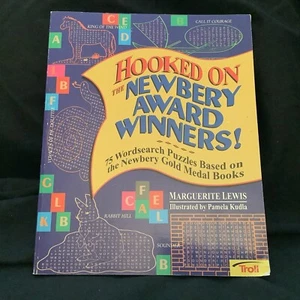 Hooked on the Newbery Award Winners! 75 Wordsearch Puzzles (1996 Trade PB) - VG+ - Picture 1 of 8