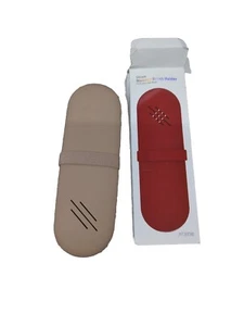 Portable Travel Makeup Cosmetic Brush Organizer Holder, Silicone-made, Tan - Picture 1 of 3
