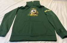 Youth Colosseum Oregon Ducks Hoodie Sweatshirt Sz L 16-18 Embroidered Logo Green