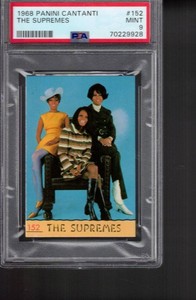 152 the SUPREMES  1968 PANINI CANTANTI sticker PSA 9  pop 2 1 higher  DIANA ROSS