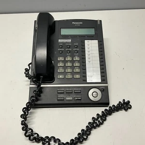 Panasonic KX-T7633 Digital Phone Telephone with Handset Black Tested - Picture 1 of 7