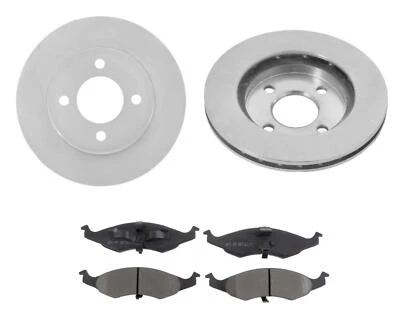 Disco de freno delantero de neón para Dodge 1995-1997 4 rotores y pastillas Foto 1 de 4