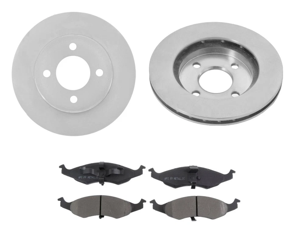 Fits 1995-1997 Dodge Neon Front Brake Disc 4 Stud Rotors & Pads - Image 1 of 4