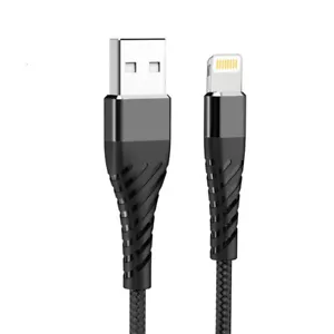 CAVO dati e ricarica compatibile per iPhone e per iPad lungo 2mt colore nero - Foto 1 di 7