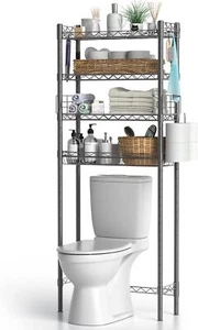 Hodonas Bathroom Organizer Over Toilet Storage, 4-Tier Toilet Shelf Bathroom She - Picture 1 of 10
