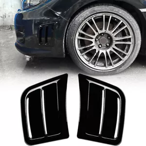Pair Front Bumper Side Air Vent Cover Trim For Subaru Impreza WRX STI 2008-2014 - Picture 1 of 10