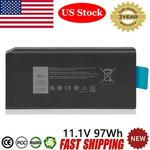 X8VWF Laptop Battery For Dell Latitude 14 Rugged 5404 5414 E5404 7404 7414 97Wh  - Picture 1 of 11