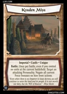 Legend of the Five RIngs L5R CCG HV Honor's Veil Kyuden Miya - Picture 1 of 1