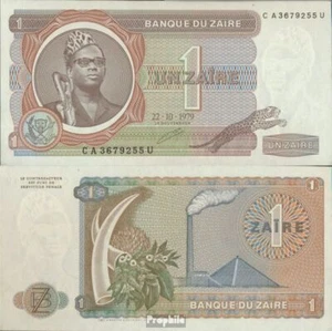 Banknoten Zaire 1979 Pick-Nr: 19a gebraucht (III) Katzen - Bild 1 von 1