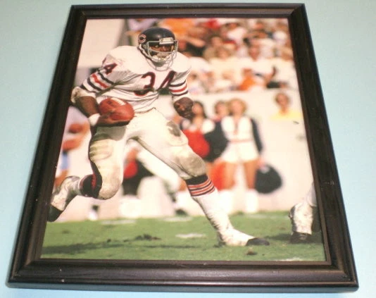  OSOS WALTER PAYTON IMPRESIÓN ACCIÓN COLOR ENMARCADO Foto 1 de 1
