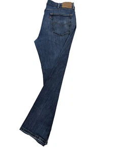 Jeans Levis 514 para hombre 38x30 azul recto elástico denim lavado medio - Imagen 1 de 20
