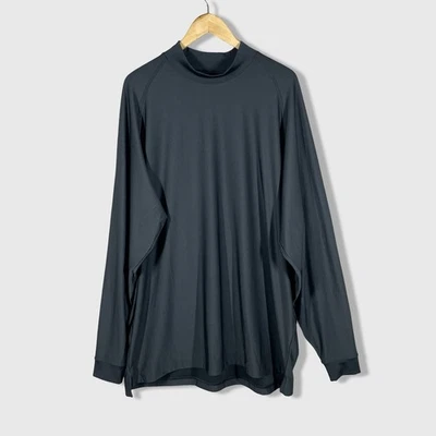 FootJoy FJ Mock Neck Long Sleeve Golf Shirt Mens XXL Black Minimalist Stretch - Image 1 of 4
