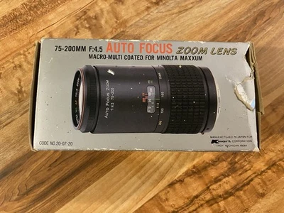 Lente de zoom de enfoque automático Focal 75-200mm F4.5 para Minolta Maxxum Foto 1 de 4