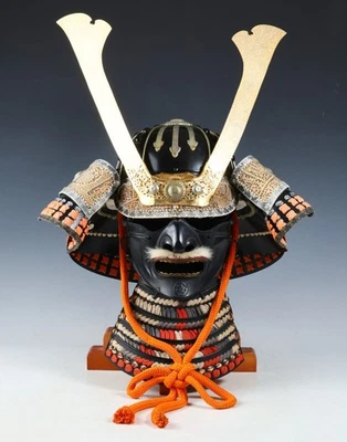 Japanese Samurai Wearable Kabuto Helmet with a Mask -Marutake Kohnin Product- - Image 1 of 4