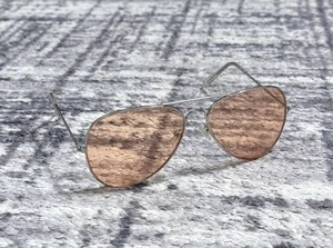 Gafas de sol Ray-Ban Aviator metal plata naranja lentes 62-14-140 hechas en Italia - Imagen 1 de 9