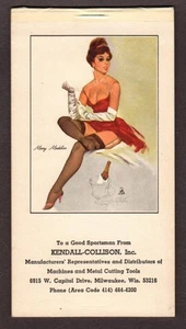 1973-74 ADVERTISING NOTE PAD KENDALL COLLISON MILWAUKEE GIRL WITH STOCKINGS - Picture 1 of 2