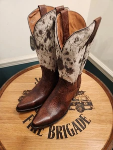 DP80516 Bottes western homme "Rodeo" bout pointu cheveux par Dan Post 10,5 EW - Photo 1 sur 9