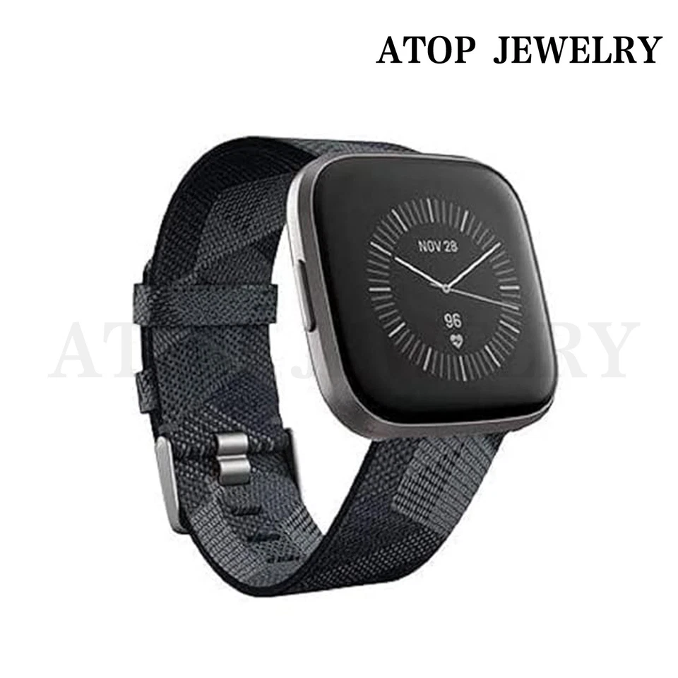 Reloj inteligente Fitbit Versa 2 salud y estado físico rastreador de actividad tallas S y L FB507 Foto 1 de 4
