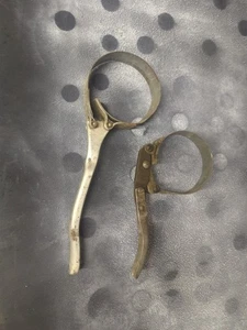 Vintage All Metal Oil Filter Wrench Lot Of 2 Auto Repair Garage Workshop - Picture 1 of 6
