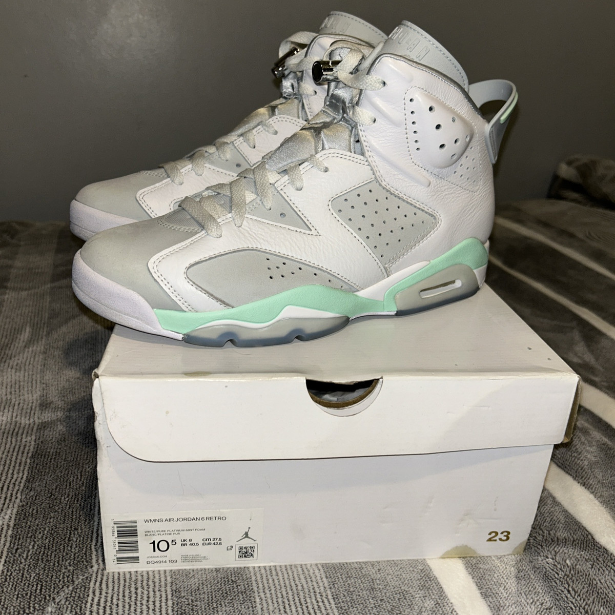 Jordan 6 Retro Mint Foam W for sale | eBay Jordan 6 Retro Mint Foam W for sale | eBay