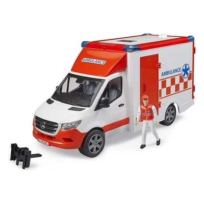 Half First Aid Bruder 02676 Mercedes Sprinter Ambulance With Cars - Image 1 of 2