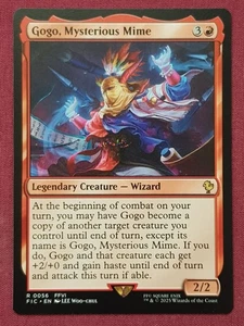 Magic The Gathering COMMANDER FINAL FANTASY GOGO MYSTERIOUS MIME red card MTG - Picture 1 of 2