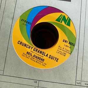 Neil Diamond-Crunchy Granola Suite Vinyl 45RPM VG+ R40 - Picture 1 of 2