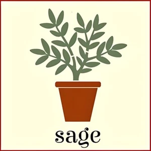 Herb Stencil - SAGE Herb Flower Floral Arrangements Bouquet - The Artful Stencil - Picture 1 of 6