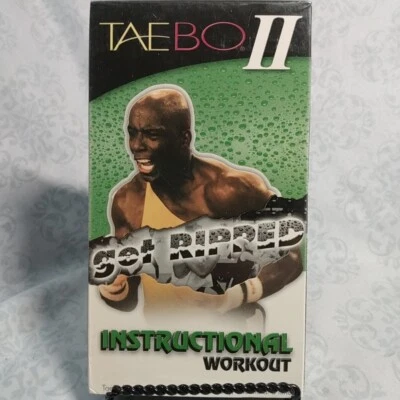 VHS TAE BO II Instructional Workout Billy Blanks Get Ripped TaeBo 2 Fitness NEW - Image 1 of 2