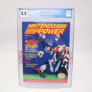NINTENDO POWER EDICIÓN #22 - CUBIERTA METAL STORM - CLASIFICACIÓN CGC 5,5 - Imagen 1 de 11